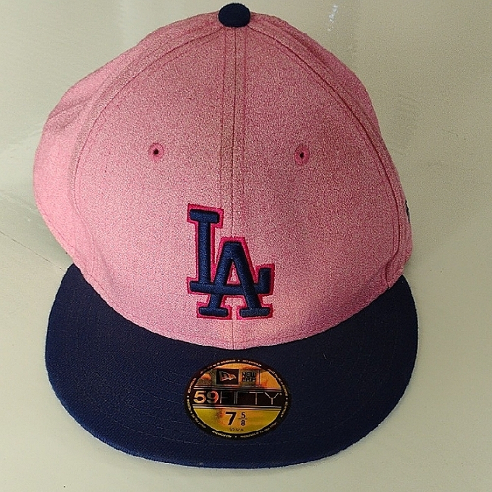 Pink and Navy LA Cap